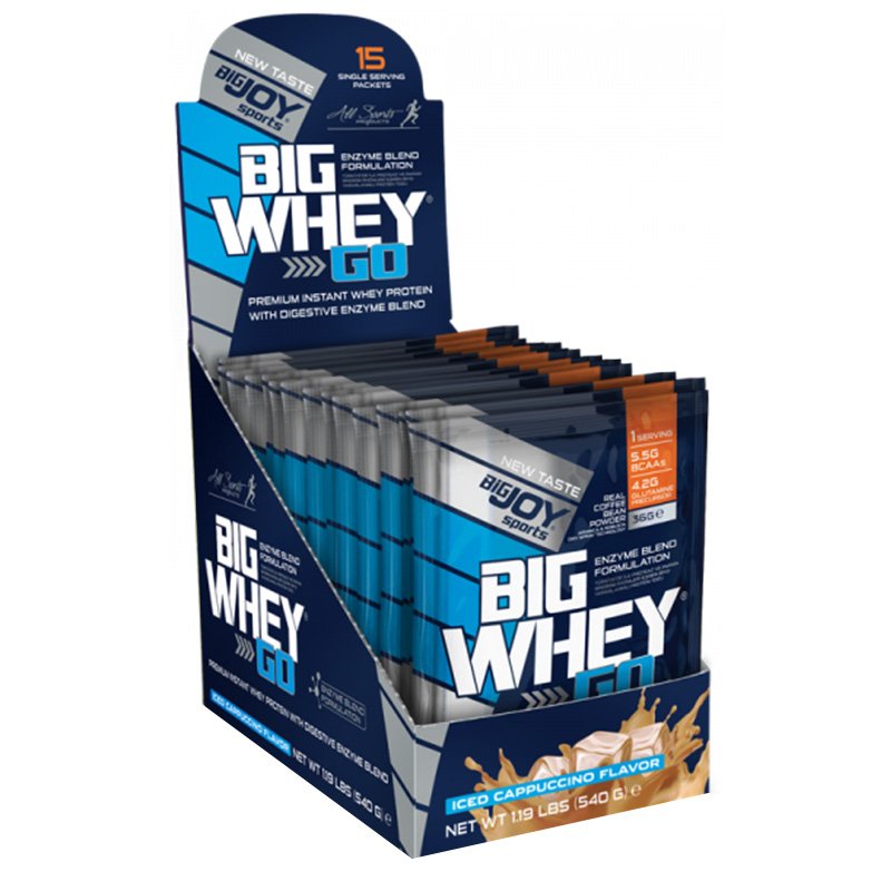 Big Joy Big Whey Go Protein 458 Gr 15 Saşe Kapuçino