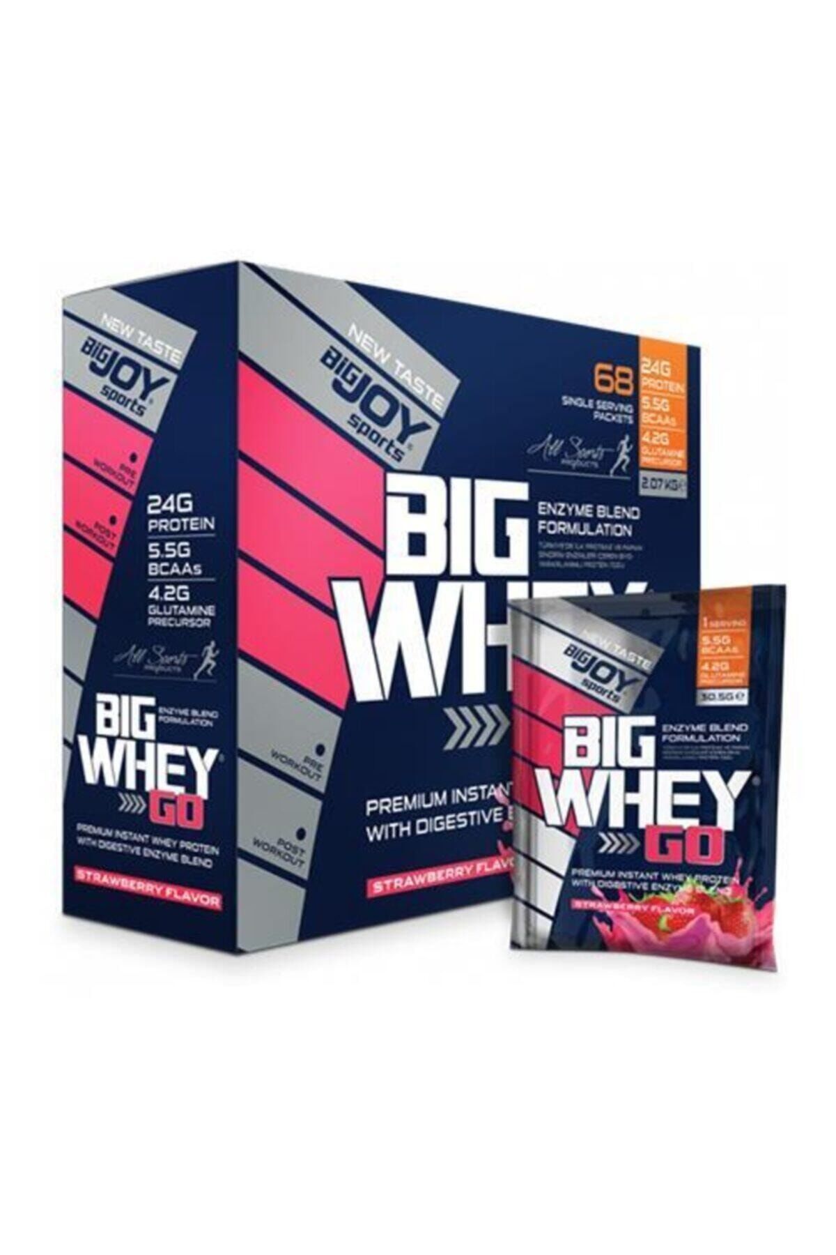 Big Joy Big Whey Go Protein 2070 Gr 68 Saşe Çilek