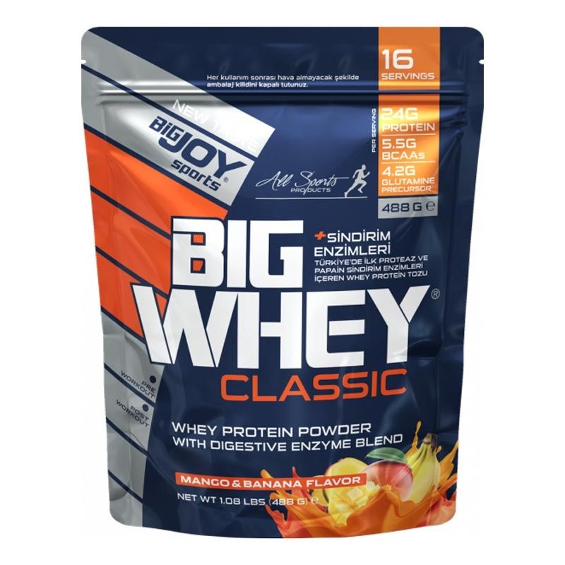Big Joy Doypack Big Whey Classic Whey Protein 488 Gr Muz&Mango