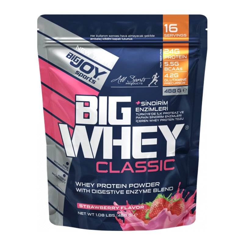 Big Joy Doypack Big Whey Classic Whey Protein 488 Gr Çilek